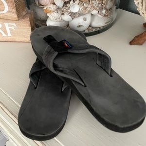 Rainbow flip flops sandals